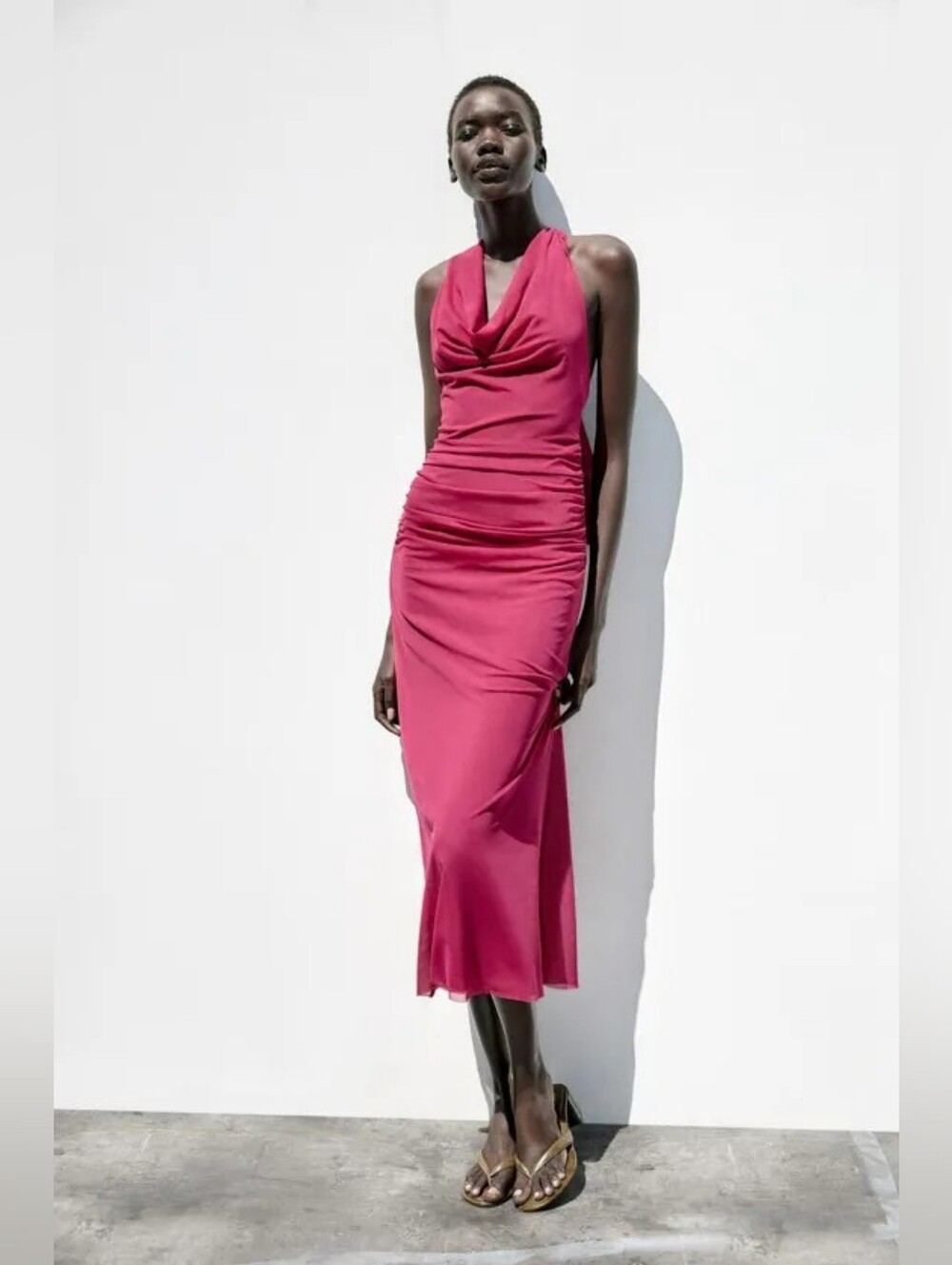 Zara Tulle Halter Dress